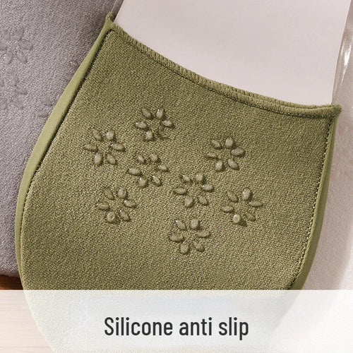 3 Pairs Invisible Boat Socks Women Summer Silicone Non-Slip Socks for High Heels Shoes Ice Silk Thin Half-Palm Suspender  New